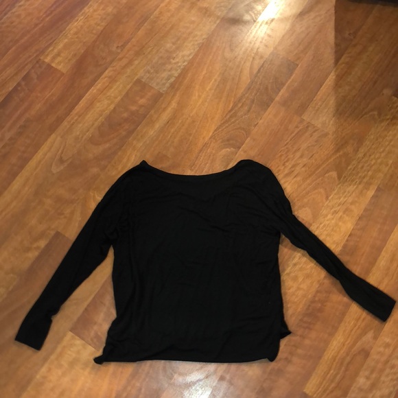 American Eagle Soft and Sexy Black Long Sleeve - Picture 3 of 4
